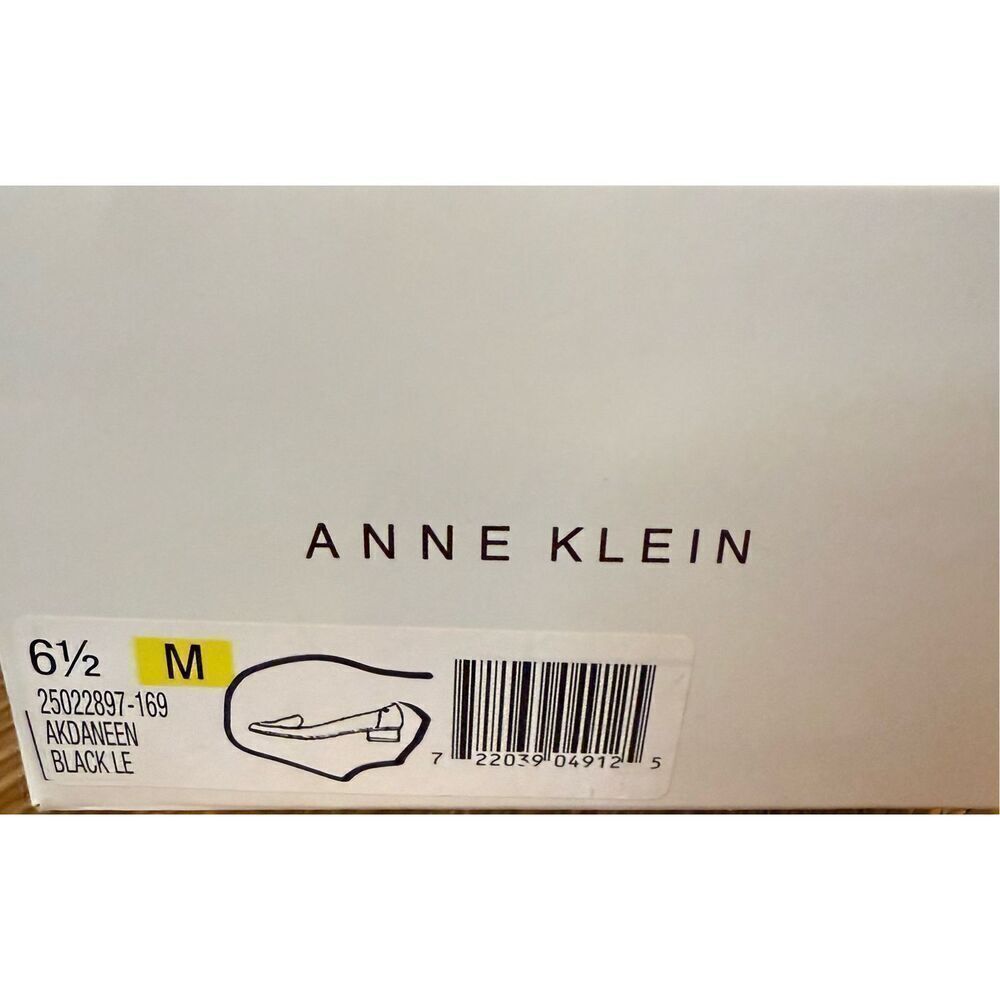 Ann Klein Women’s Black Leather Loafers Slip On Sz. 6.5 Quality Elegant Timeless - Picture 8 of 8